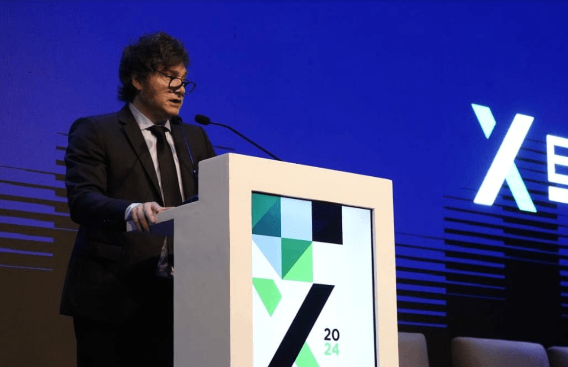 Illustrative image for the news: Amid debate over key legislation, Milei defends economic policy at Expo EFI | Panorama Minero