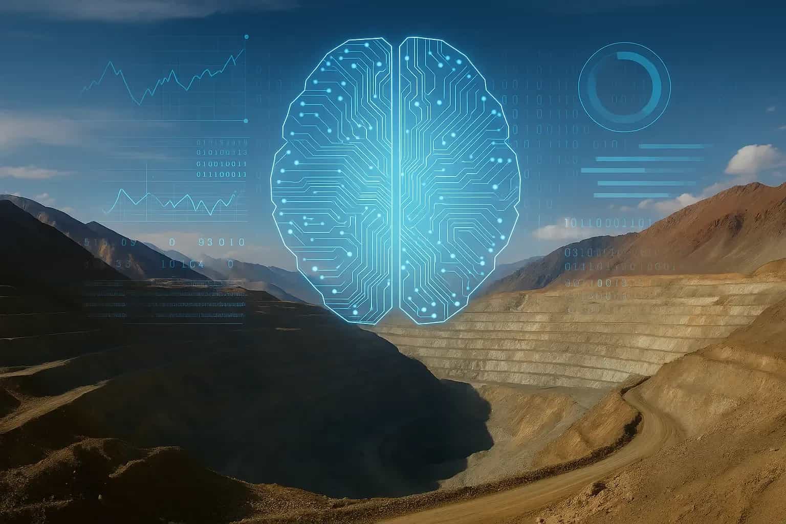 Imagen ilustrativa para el artículo: La adopción de inteligencia artificial avanza en minería y recursos naturales, pero persisten desafíos estratégicos