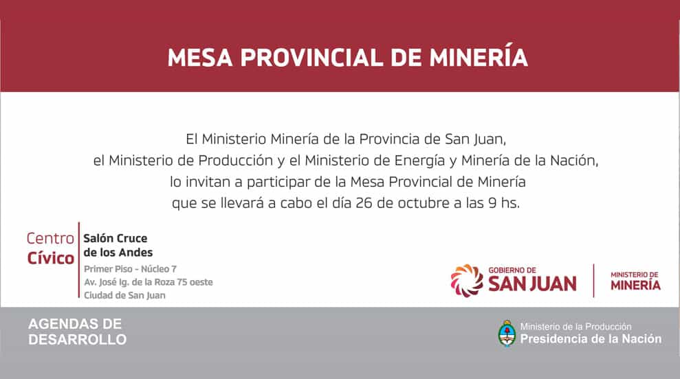 Mesa Provincial de Minería