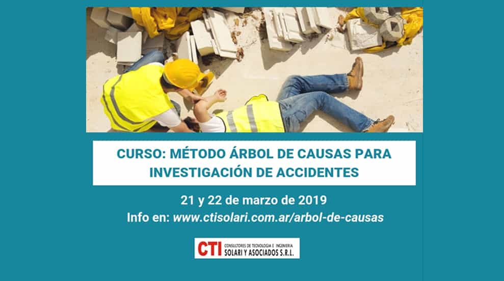 Imagen ilustrativa para el artículo: Curso: “Método Árbol de Causas para Investigación de Accidentes”