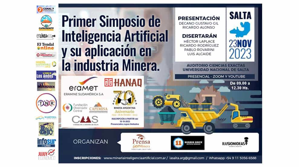 Imagen ilustrativa para el artículo: Salta: Primer Simposio de Inteligencia Artificial aplicada a la Industria Minera