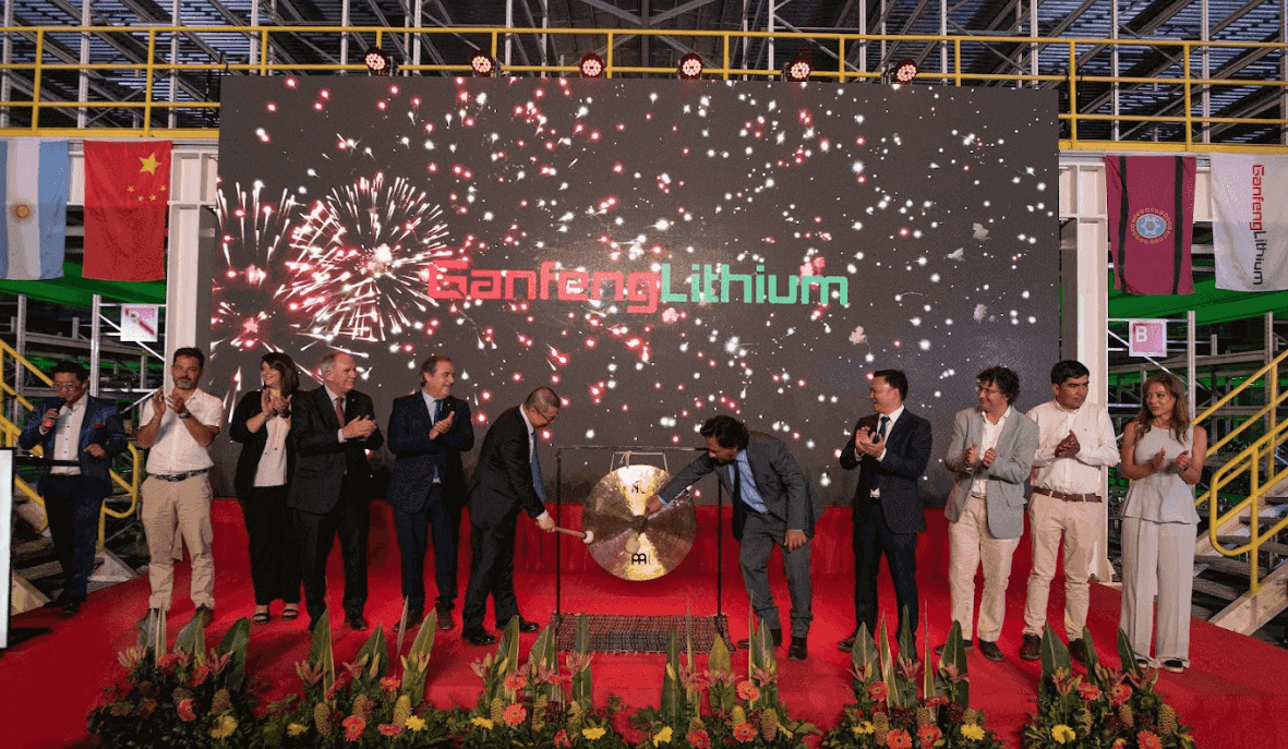 Ganfeng Lithium inicia la producción del Proyecto Mariana e inaugura planta en Salta