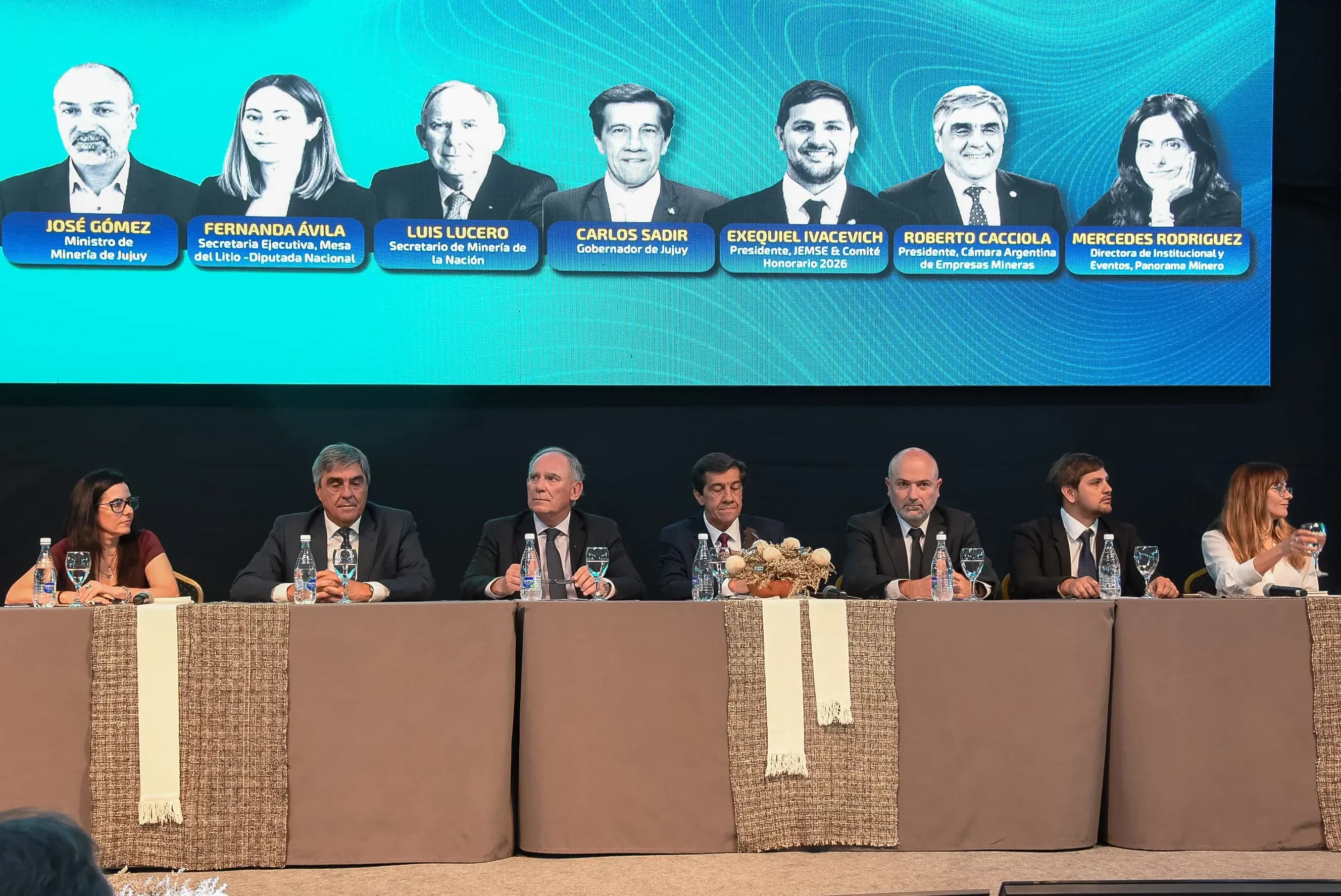 Litio en Sudamérica en Jujuy: mesa de honor inauguró el encuentro con proyección de exportaciones por US$10.000 millones