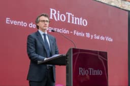 Imagen ilustrativa para la noticia: Rio Tinto anticipa una tercera planta de litio en Catamarca y explora inversiones en cobre