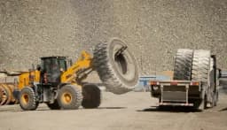 Illustrative image for the news: Minera Alumbrera recycled 100% of the mining tires used during its operation