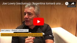 Imagen ilustrativa para la noticia: VIDEO | Joe Lowry (exclusivo): «Argentina tomará una muy buena porción de la futura demanda de litio»