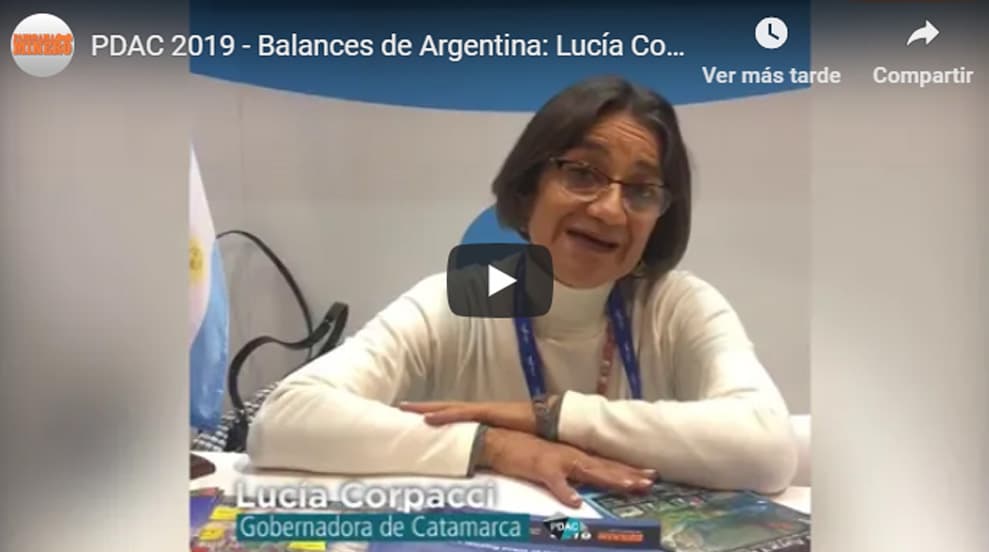 “Catamarca se va posicionando año tras año en PDAC” (Dra. Lucía Corpacci, Gobernadora de Catamarca – PDAC 2019)