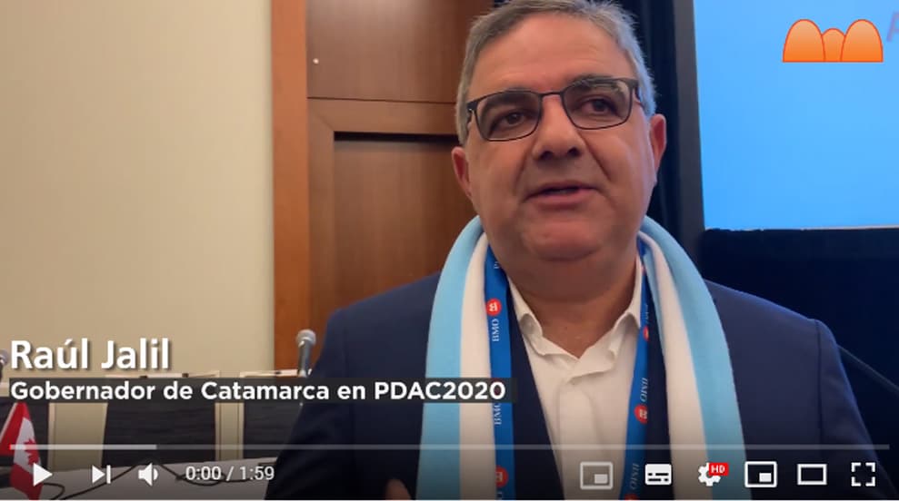 Imagen ilustrativa para la noticia: VIDEO| Raúl Jalil &#8211; PDAC 2020: «La minería viene a mejorar la calidad de vida a la gente de Catamarca» | Panorama Minero