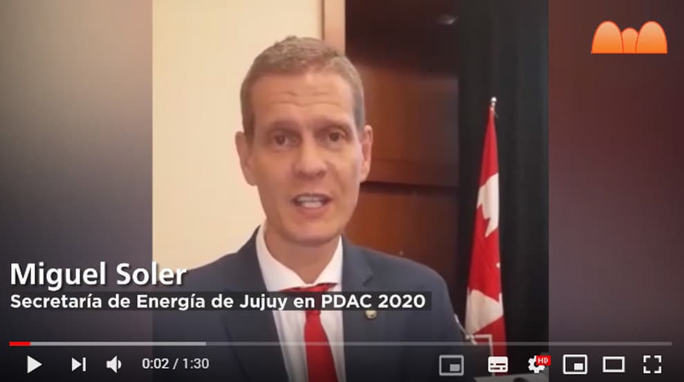 VIDEO | Miguel Soler &#8211; PDAC 2020: «En los últimos 3 años se lograron inversiones por más de US$700 millones»