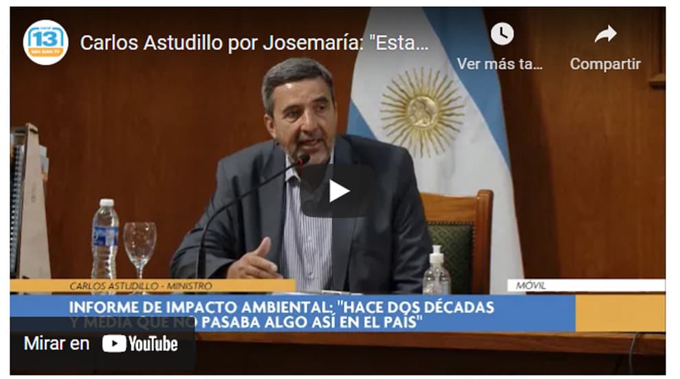 “Se están dando todas las condiciones para que en 2022 Josemaría sea un proyecto en construcción”