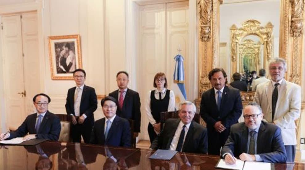 Salta: El gobernador Sáenz y directivos de Posco confirmaron al Presidente el inicio de la planta comercial de litio