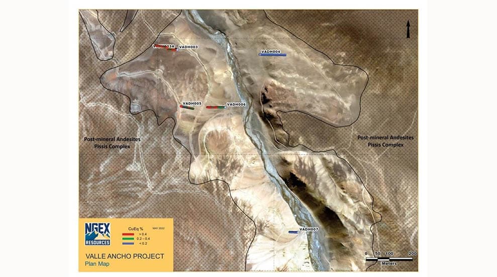 Imagen ilustrativa para la noticia: Catamarca: NGEx Minerals descubre un nuevo sistema de cobre y oro en el proyecto Valle Ancho | Panorama Minero