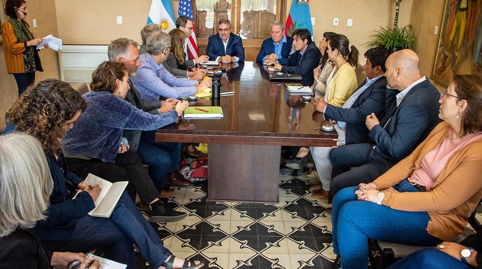 Catamarca: Jalil recibió a la comitiva del programa Aprovechamiento Sostenible del Litio en Salmuera