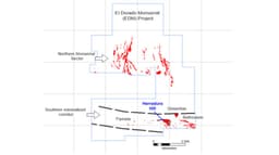 Imagen ilustrativa para la noticia: El Dorado Monserrat: Fredonia Mining perfora múltiples intervalos de oro de alta ley en Herradura Hill