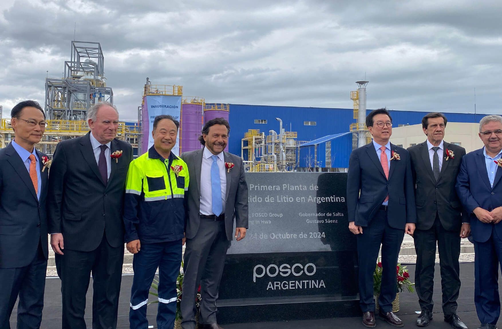Imagen ilustrativa para la noticia: Posco inaugura la primera planta comercial de hidróxido de litio en Argentina | Panorama Minero