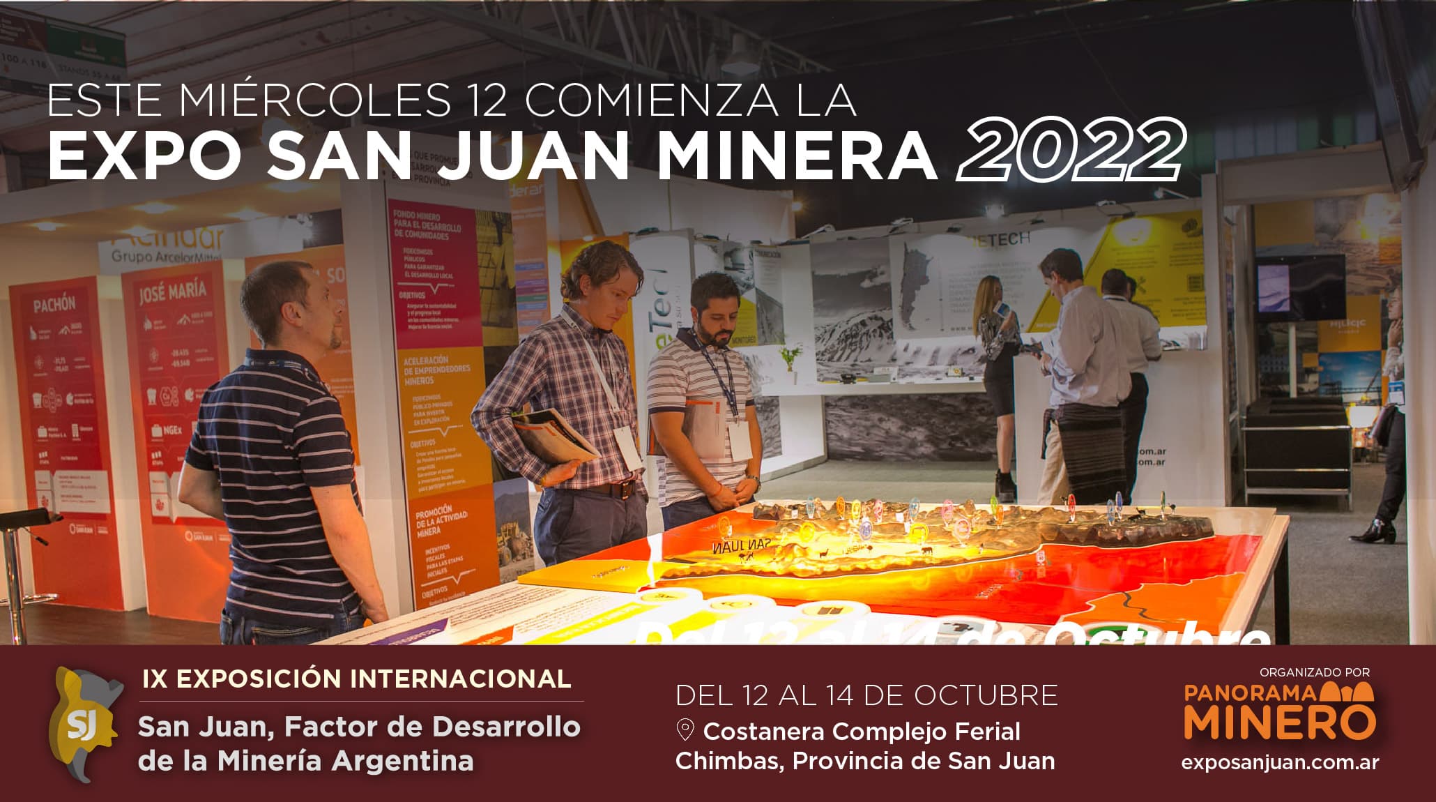 Imagen ilustrativa para la noticia: Todo listo: este miércoles 12 comienza la Expo San Juan Minera 2022 | Panorama Minero